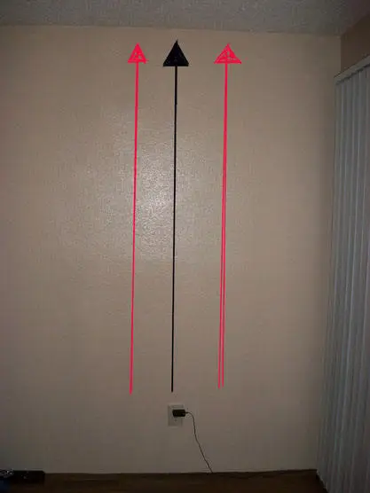 Wall wiring line path of bounce of home wiring lining